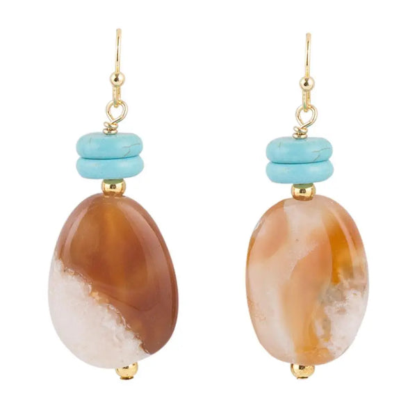 Boucles d'oreilles suspendues Jasper - Gemio.ch