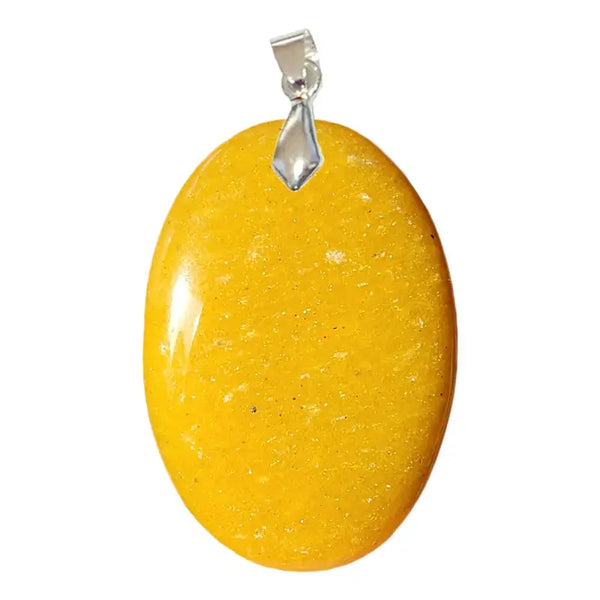 Gelber Aventurin-Oval-Anhänger EXTRA