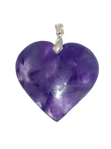 Pendentif Cœur en Améthyste – Amour, Apaisement & Élégance Spirituelle