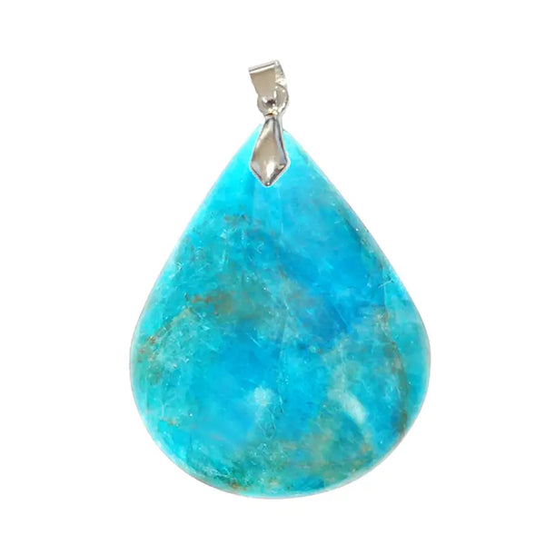 Pendentif Goutte en Apatite Claire Extra – Fluidité & Élévation - Gemio.ch