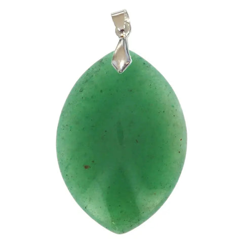 Pendentif Marquise en Aventurine Verte Extra – Harmonie du Cœur & Sérénité