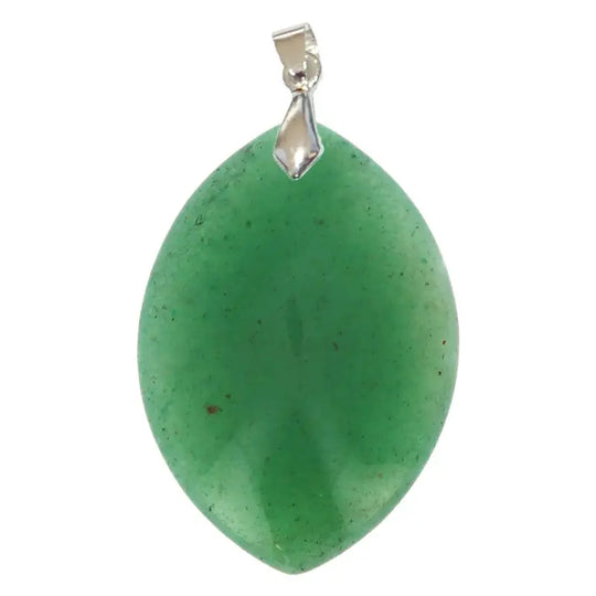 Pendentif Marquise en Aventurine Verte Extra – Harmonie du Cœur & Sérénité