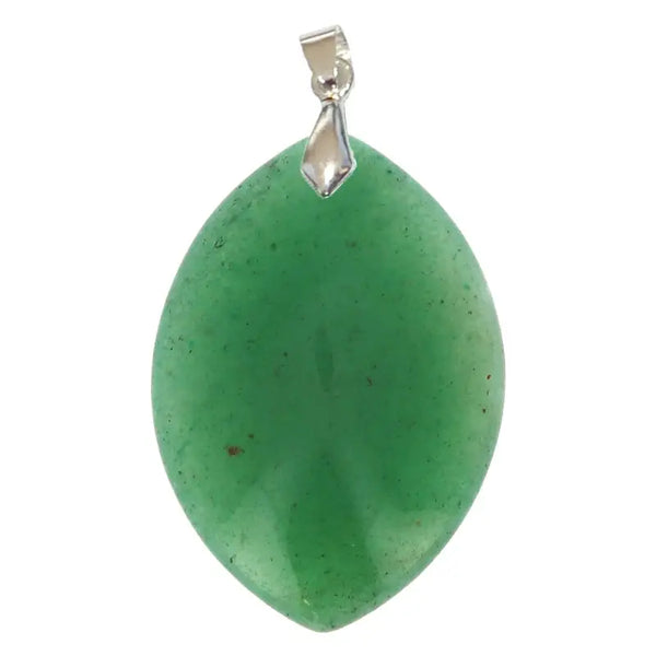 Pendentif Marquise en Aventurine Verte Extra – Harmonie du Cœur & Sérénité