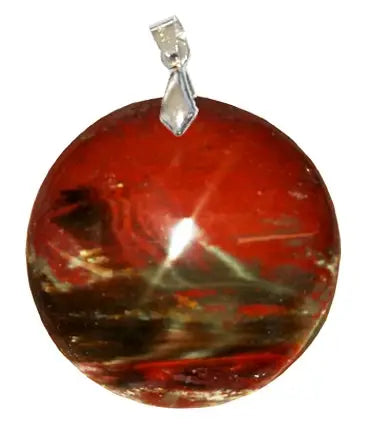 Pendentif Rond en Bois Fossilisé – Sagesse Ancestrale & Vitalité - Gemio.ch