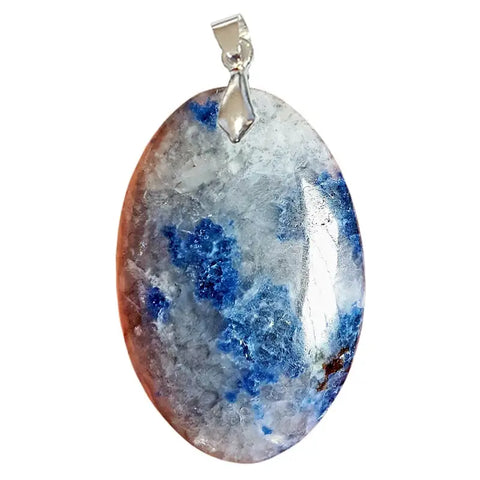 Pendentif Ovale en Jaspe K2 – Équilibre & Protection Intérieure