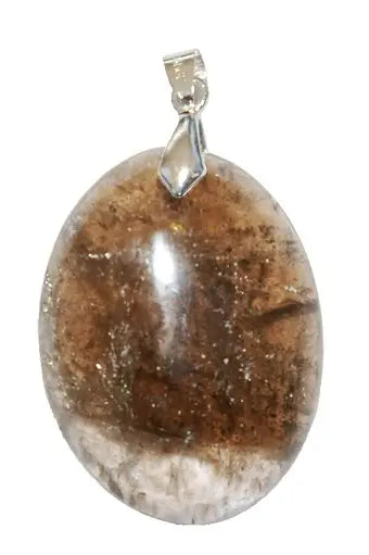 Pendentif Ovale en Quartz Fumé – Clarté & Force Intérieure - Gemio.ch