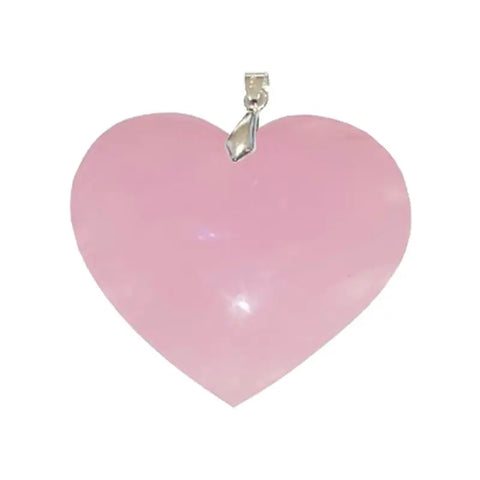 Pendentif Cœur en Quartz Rose – Tendresse & Harmonie Émotionnelle