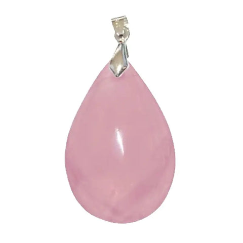 Pendentif Goutte en Quartz Rose – Douceur & Harmonie Émotionnelle