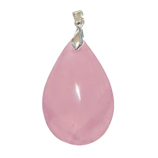 Pendentif Goutte en Quartz Rose – Douceur & Harmonie Émotionnelle