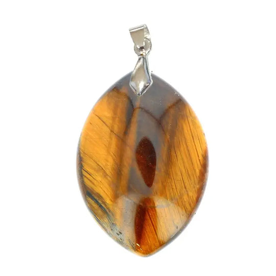 Pendentif Œil de Tigre Marquise Extra – Protection Intuitive & Force Intérieure
