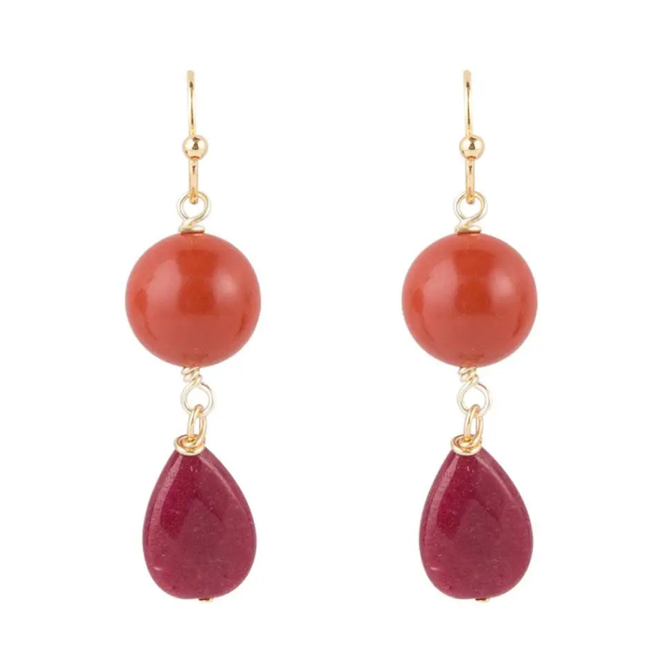 Boucles d'oreilles Raspberry Drops
