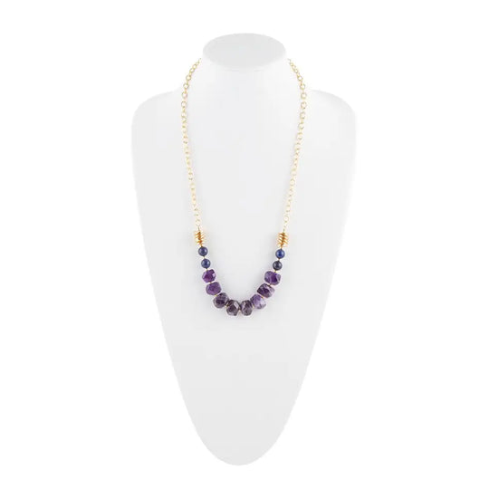 Sautoir Viola Violet Quartz
