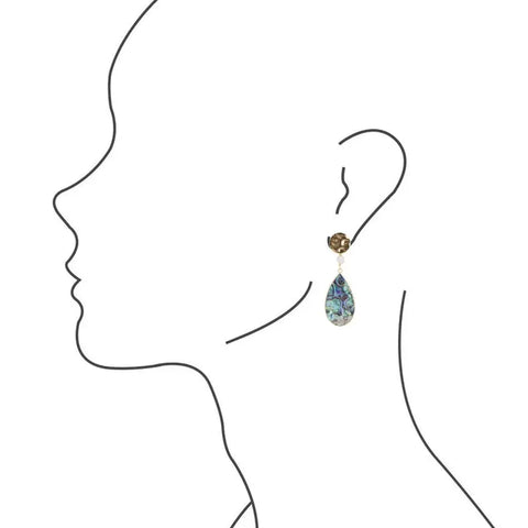 Boucles d'oreilles Drop Abalone