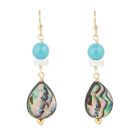Abalone Magnas Tropfenohrringe