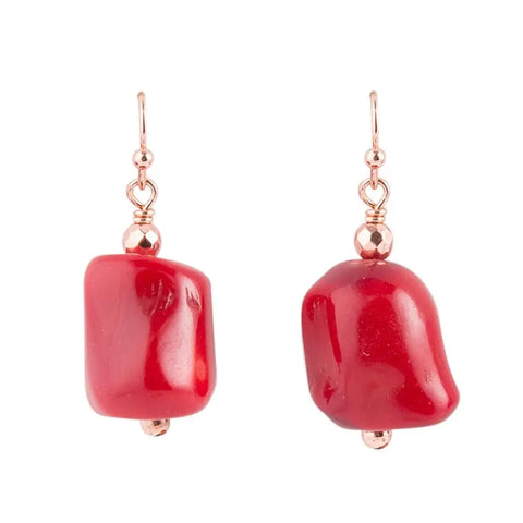 Boucle d'oreille en cuivre N'Corail
