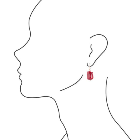 Boucle d'oreille en cuivre N'Corail