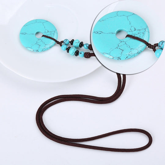 Collier Donut Howlite Turquoise