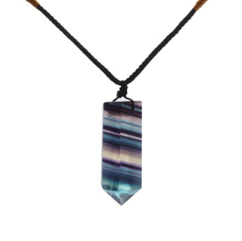 Pendentif avec une fluorite naturelle